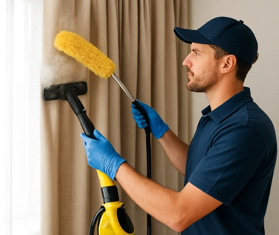 Trusted residential curtain cleaning technician Matty Curtain Cleaning mernda-vic QLD