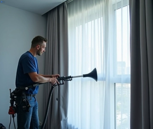 Professional commercial curtain cleaning process equipment Matty Curtain Cleaning mernda-vic