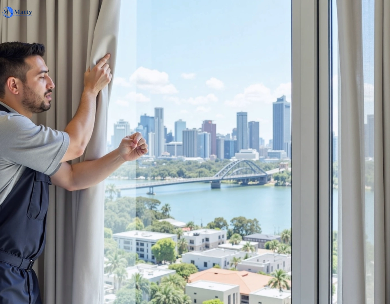 Professional curtain steam cleaning service mernda-vic QLD by Matty Curtain Cleaning